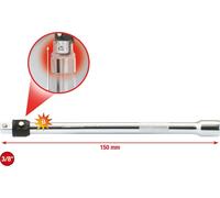 KS TOOLS Rallonge 3/8" CHROMEplus avec verrouillage 150 mm - 919.3804