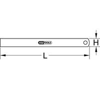 KS TOOLS Règle semi-flexible en acier 1500 mm - 300.0117