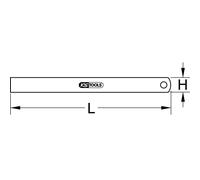 KS Tools Règle semi-flexible en acier,1500mm, 300.0117
