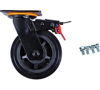 Rueda pivotante para carro de taller P45 con tornillos