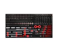 KS TOOLS Jeu de douilles 1/4"+ 3/8" en mousse 213 pces 813