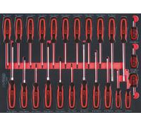 SCS ERGOTORQUEplus Juego de destornilladores, 25 pzs., en sistema modular 1/1