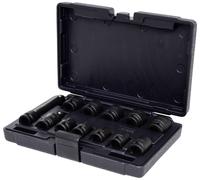 KS Tools 515.0112 - Coffret de Douilles à Choc 6 Pans 1/2' - Caisse à Outil en Compacte - Outillage Mécanique Avec Clé à Cliquet, 10 Douilles, Cardan, Rallonge - 12 Pièces