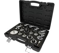 KS Tools 160.0815 Kit adaptateur universel pour tuyau de purge d'air pour purge de frein, 17 pcs