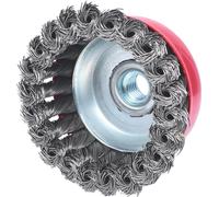 KS TOOLS Stahldrahttopfbürste 0,5 mm Ø 90 mm - 340.0024