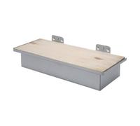 KS Tools Support à percer 860.0871 – 120 x 155 x 55 mm – Plateau bois 1,5 mm – Vis inclus – Zingué