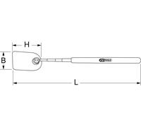 KS Tools Télescope-Lupe,L=178-860mm,44x63,5mm, 550.1009