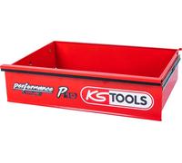 Cajón con logotipo y guía de bolas para carro de taller P10, 568x398x145 mm