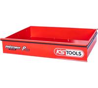 Cajón con logotipo y guía de bolas para carro de taller P20, 785x568x145 mm