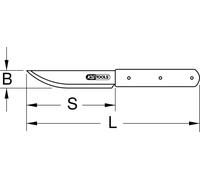 KS Tools TITAN+ Universalmesser, 250mm, 965.1102