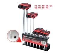 KS Tools Torx Jeu de clés mâles, poignée en T, 9 pcs. Quantité:1