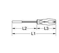KS TOOLS Tournevis à embouts 1/4" ERGOTORQUEplus 205 mm - 159.1198