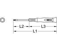 KS TOOLS Tournevis pour mécanique de précision Torx T3 - 500.7728