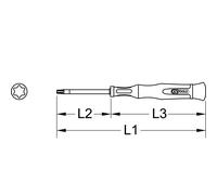 KS TOOLS Tournevis pour mécanique de précision Torx T4 - 500.7729