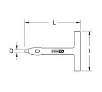 KS Tools Troueuse avec revêtement isolant, 100 mm Quantité:1