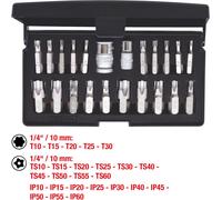 KS TOOLS TX plus Jeu de clés à douilles 22 pces 911.3120