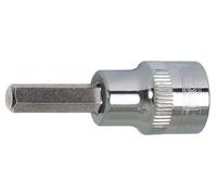 KS TOOLS Werkzeuge-Maschinen GmbH 1/2 CHROMEplus Bit-Stecknuss Innensechskant, court, 8mm, auf Hänger (918.1608-E)