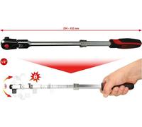 KS TOOLS Werkzeuge-Maschinen GmbH cliquet réversible articulé télescopique 1/2" SlimPOWER, 72 dents (914.1220)