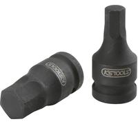 KS TOOLS Werkzeuge-Maschinen GmbH Douille Power Bit 3/8 pour vis à six pans creux, courte, 6 mm (515.1589)