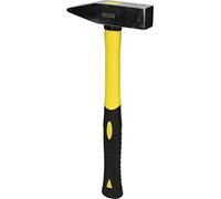 KS TOOLS Werkzeuge-Maschinen GmbH Marteau de serrurier INOX avec manche en fibre de verre, 500g (964.2041)