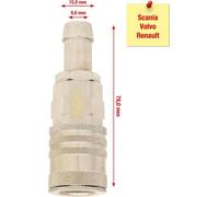 KS TOOLS Werkzeuge-Maschinen GmbH Raccord de remplissage et de vidange de radiateur Scania 340/360 455