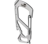 Ks00 Stainless Steel Key Ring Carabiner Clip,Multifunctional Key Ring,7 Tools In 1,Multifunctional Carabiner,Quick Release Clasp,Phillips Screwdriver,Bottle Opener,Ruler,Key Ring