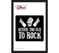 KS361 Simpsons, The - Never Too Old To Rock - Miroir imprimé