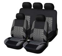 KSAAXID 9 Pièces Voiture Housse De Siège, pour Peugeot Rifter 2018-2024 Housses de siège de Voiture,Interieu Accessoire,Confortables Respirant,A