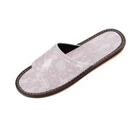 Ksajwzf Pantoufles Ocean Seashell pour homme et femme, rose lavande, été, bout ouvert, pantoufles de voyage, multicolore, 37/38 EU