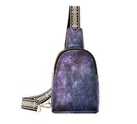 Ksajwzf Petit sac à bandoulière Galaxy Starry Cosmos Sky - Cadeau pour femme - Sac banane tendance pour femme, multicolore