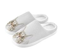 Ksajwzf Trois chaussons mignons en forme de chat pour femmes, hommes, chatons, femmes, pantoufles d'intérieur pantoufles chaussettes pour la maison, la chambre à coucher, chaussures de voyage,