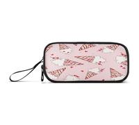 Ksajwzf Trousse à crayons grande capacité avec 3 compartiments Motif cœurs glacés Pour écolière Fille Garçon Adolescent, multicolore, Cartable