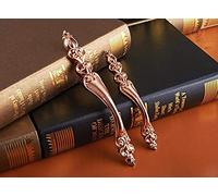 ksamwjf 2 Pcs 6 Styles Chic Or Rose Tiroir Tire Poignée Boutons Fleur Commode Poignée Bouton Rustique Cuisine Poignées Niture Matériel