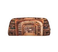 KSANNNS Bibliothèque Bibliothèque Imprimé Simple Portable Papeterie Sac de Papeterie Léger et Spacieux Boîte de Rangement pour École Bureau, Argenté., Taille unique, Trousse de maquillage