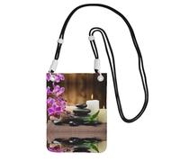 KSANNNS Zen Stone Sac à bandoulière compact et léger imprimé adapté pour les voyages quotidiens, les trajets et le shopping, Noir , Taille unique