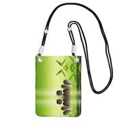 KSANNNS Zen Stone Spa Sac à bandoulière compact et léger imprimé adapté pour les voyages quotidiens, les trajets et le shopping, Noir , Taille unique