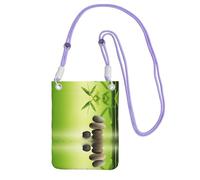 KSANNNS Zen Stone Spa Sac à bandoulière compact et léger imprimé adapté pour les voyages quotidiens, les trajets et le shopping, violet, Taille unique