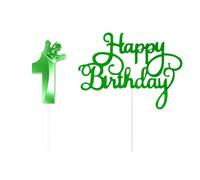 KSBBHDS 1 Bougie Numérique De La Couronne Et 1 Insert De Carte, Bougie d'anniversaire Créative, Décorations De Gâteaux, Fournitures De Fête d'anniversaire.