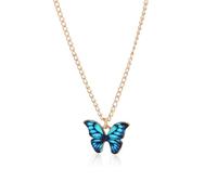 KSBBHDS 1 collier papillon pour femme, pendentif bohème, pendentif animal, accessoire abordable, collier vintage, parfait pour les filles, Zinc