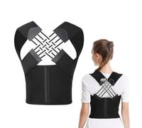 KSBBHDS 1 pièce Orthèse réglable correcteur de posture dos pour femmes Unisexe Orthèse Amélioration de la Posture Accessoires de soutien du dos (Noir)