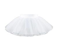 KSBBHDS 1 Pièce Robe Blanche, Tutu Pour Filles, Tutu De Ballet, Tutu En Tulle, Costume De Ballet, Jupe De Style Extensible, Jupe Tutu, Jupe Bouffante Pour Spectacles Sur Scène Pour Filles