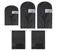 KSBBHDS 3 Morceaux De Couverture De Poussière De Vêtements Et 2 Morceaux De Sac À Poussière De Chaussures, Accessoires De Rangement De Vêtements Et Fournitures De Finition De Vêtements.