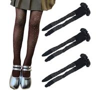 KSBBHDS 3 Paires De Bas De Temps De Poisson Pour Enfants, De Collants Créatifs Et À La Mode, Brillants, Confortables Et Respirants, Combinaisons En Filet Pour Filles, Accessoires De Vêtements.