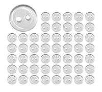 KSBBHDS 50 Morceaux De Boutons Transparents Ronds De 10 Mm, Boutons De Couture, Matériaux D'Artisanat Bricolage, Accessoires À Vêtements.
