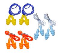 KSBBHDS 6 Paires De Bouchons d'oreille en Silicone, des Bouchons d'oreille Anti-Bruit Et des Bouchons d'oreille Imperméables, Adaptés À La Natation, Au Sommeil Et Au Travail.