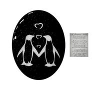 KSBBHDS Décoration en verre pingouin - Cadeau romantique et créatif pour couple, doux et intéressant