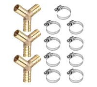 KSBBHDS des Raccords De Tuyaux en 3 Pièces Et Un Tuyau De Fixation De Tuyaux À 9 Pièces, des Raccords en Métal, des Fournitures De Connexion De Tuyaux, des Accessoires De Maison.