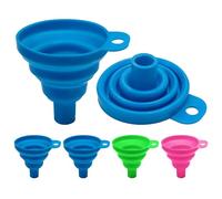 KSBBHDS Entonnoir Pliable De 4 Pièces, Entonnoir en Silicone Durable, Fournitures De Cuisine, Outils De Distribution Liquide.