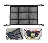 KSBBHDS Filet de rangement pour toit pliable en 1 pièce, accessoire d'intérieur de voiture, filet de rangement double couche (noir)
