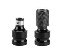 KSBBHDS Lot de 2 adaptateurs pour visseuse à percussion, 1/2 à 1/4, adaptateur de fiche, accessoires de tournevis, accessoires d'outils